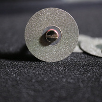 5 sztuk laboratorium dentystyczne tarcze diamentowe dwustronne grit tarcza tnąca narzędzie średnica 22mm grubość 0.25mm z 1 trzpieniami 5